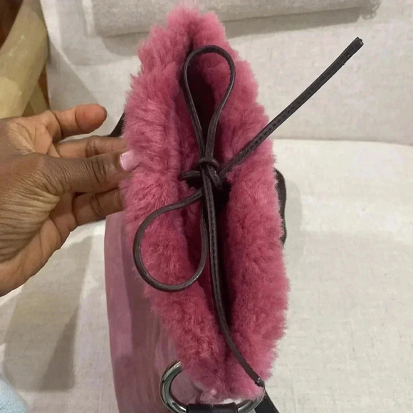 Ugg Australia Pink and Brown Crossbody Bag - Picture 8 of 11